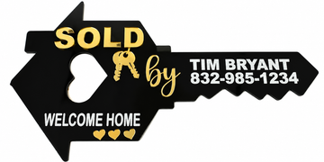 20" Custom Realtor SOLD Key – Personalized Closing Gift