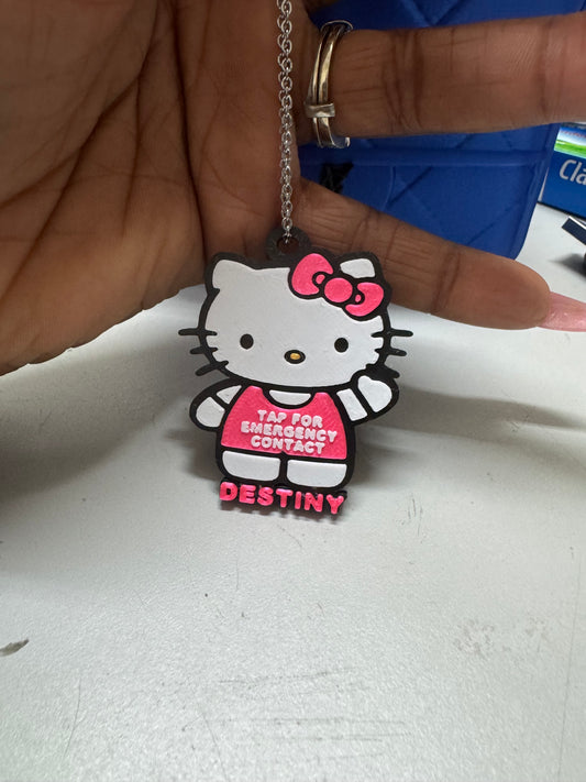 Custom Emergency Tags Keychains