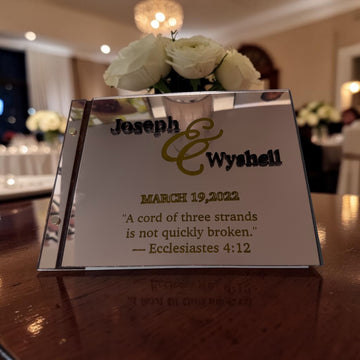 Luxury Mirror Acrylic Wedding Guest Book