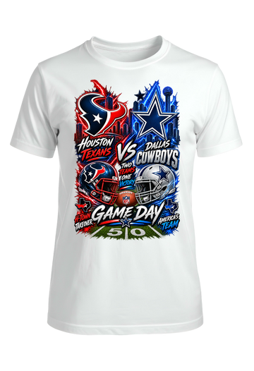 Houston vs. Dallas Game Day T-Shirt